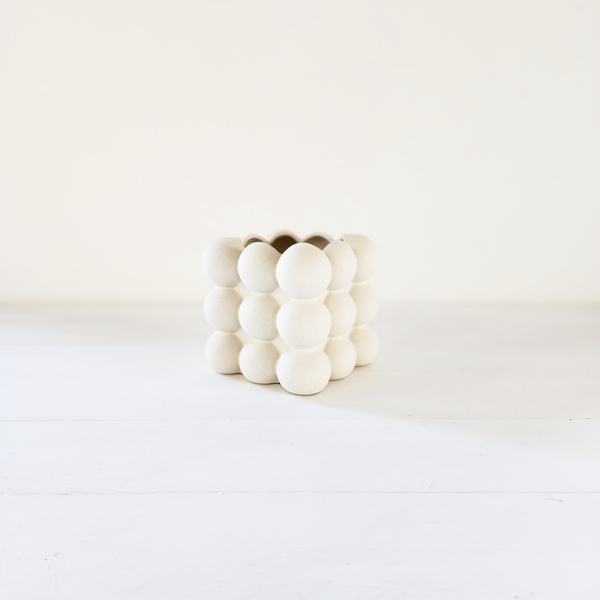 Ceramic Bubble Pot - Ivory